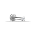 14 Ayar Altın Mini Yuvarlak Taşlı Tragus Piercing