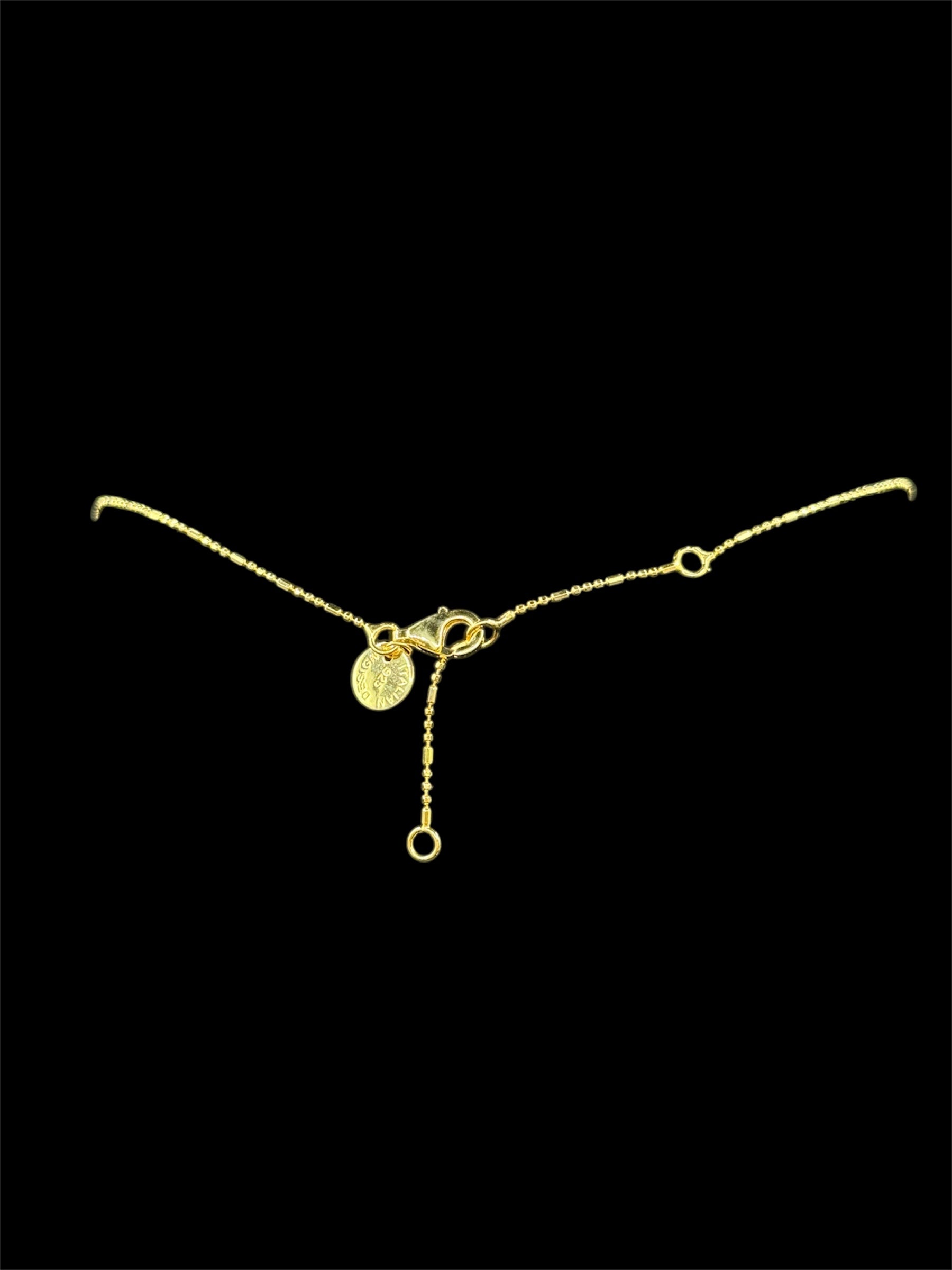 925 Ayar İthal Gümüş Üzeri Altın Kaplama | X-X Kolye