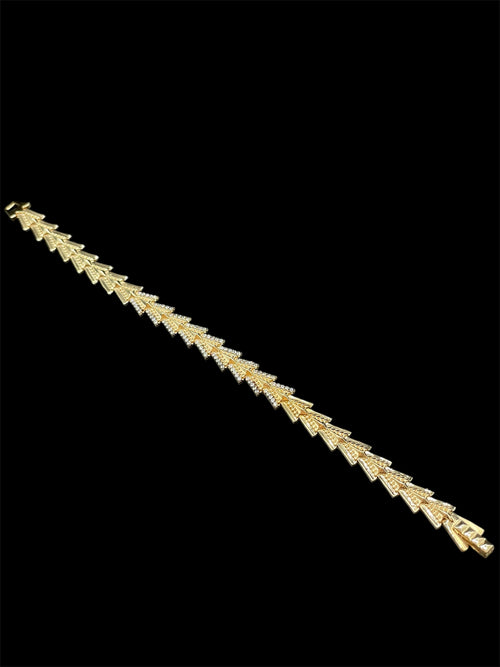 925 Ayar Gümüş Üzeri Altın Kaplama | Gökyüzü Yolu Bileklik