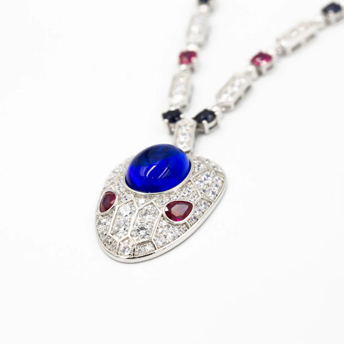 925 Ayar Gümüş Üzeri Altın Kaplama | İthal BLG Mega Snake Uzun Kolye