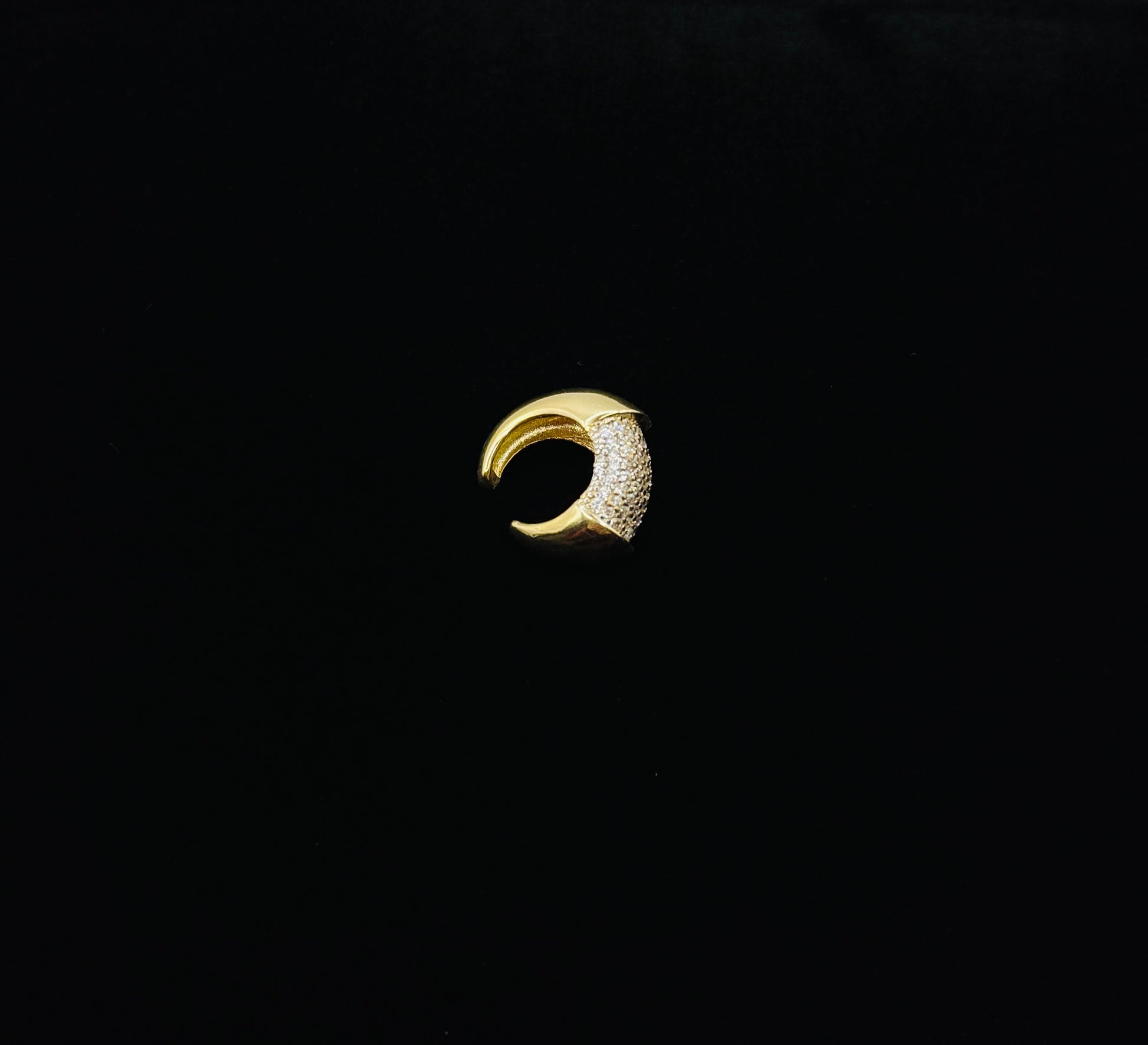925 Ayar Gümüş Üzeri Altın Kaplama | Lume Kıkırdak Küpe | Earcuff