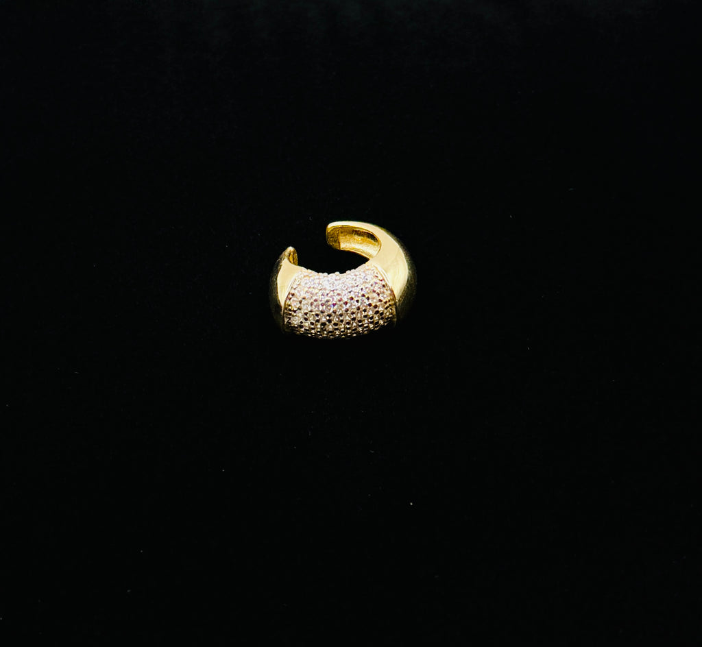 925 Ayar Gümüş Üzeri Altın Kaplama | Lume Kıkırdak Küpe | Earcuff