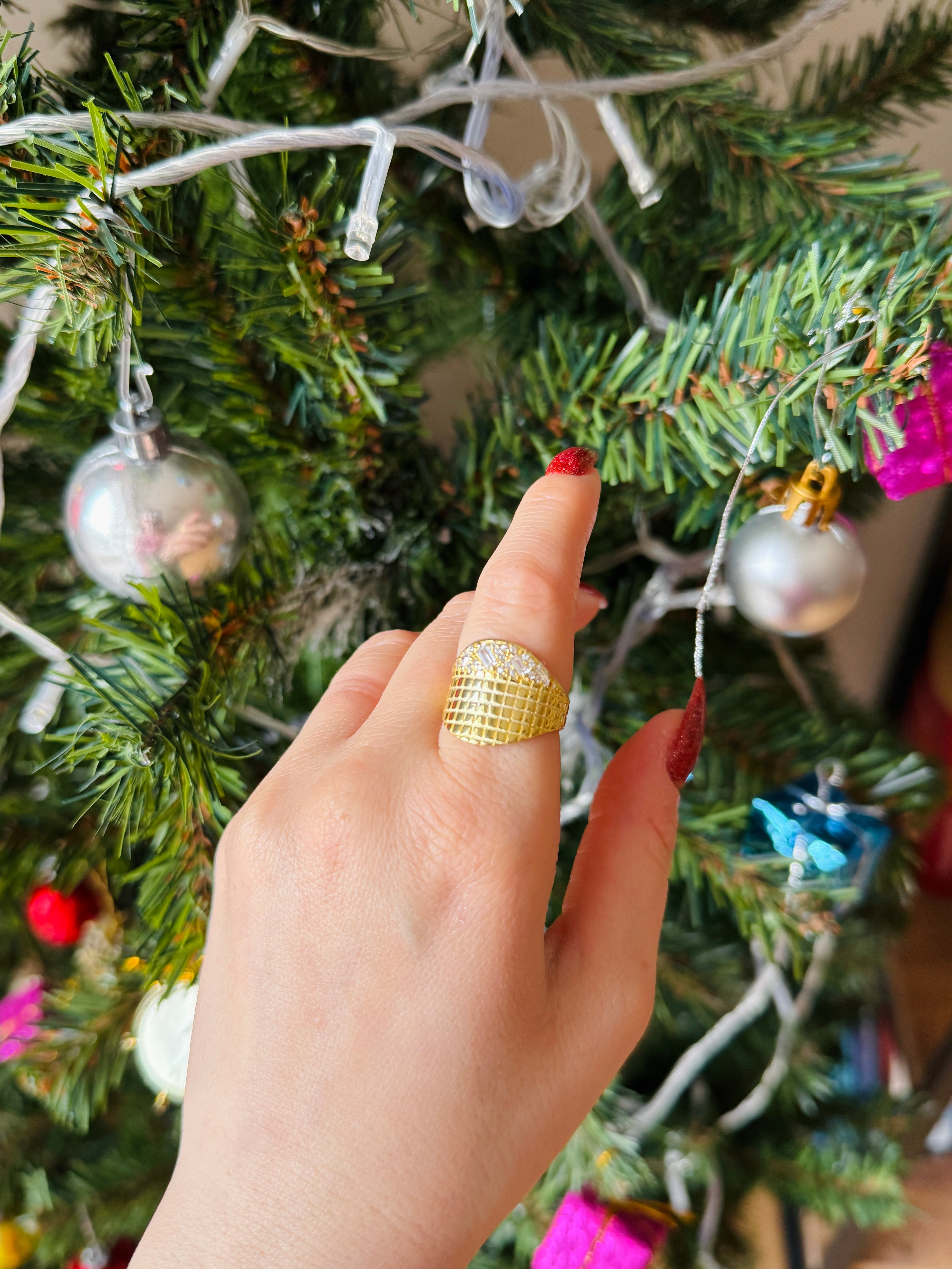 925 Ayar Gümüş Üzeri Altın Kaplama | Luminous Yüzük