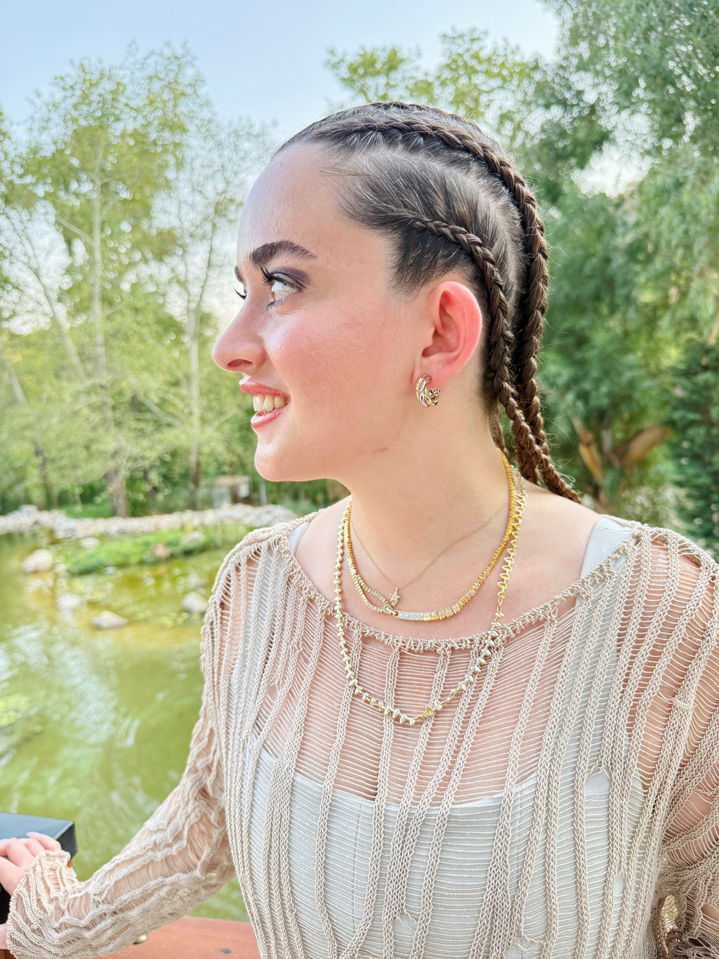 925 Ayar Gümüş Üzeri Altın Kaplama | Marka İthal CRT Küpe