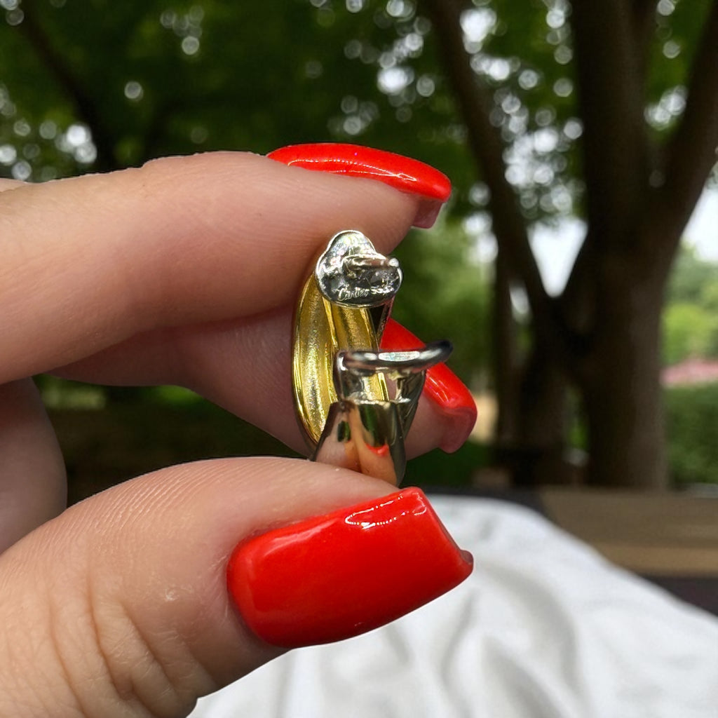 925 Ayar Gümüş Üzeri Altın Kaplama | Marka İthal CRT Küpe