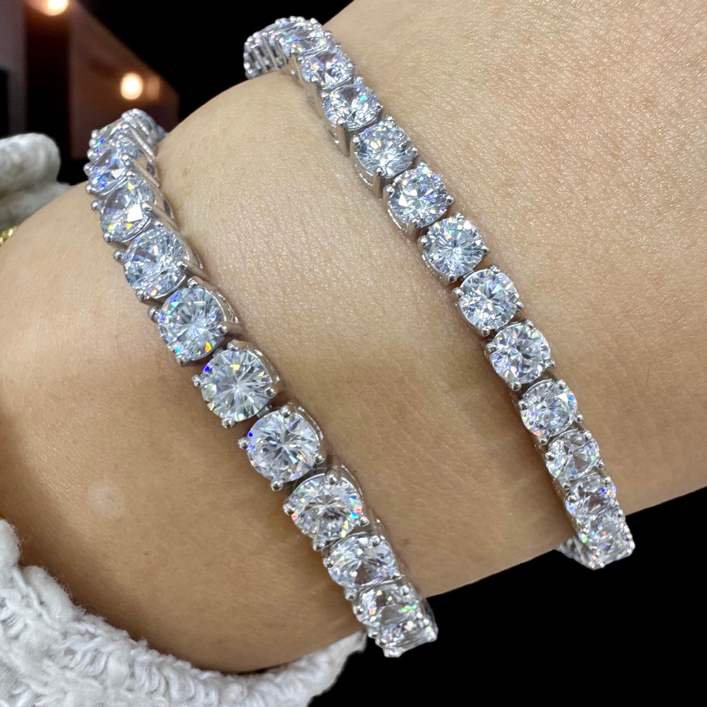 925 Ayar İthal Gümüş Üzeri Altın Kaplama | Su Yolu Bileklik- 5 mm