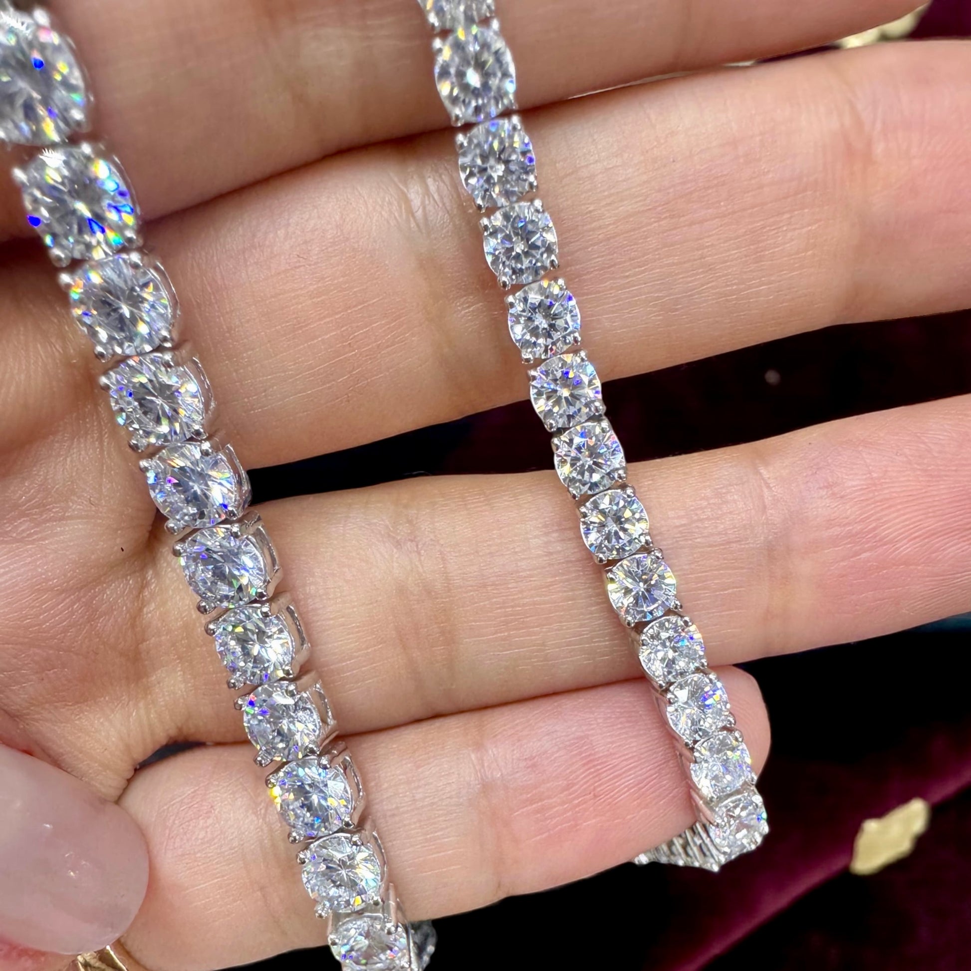 925 Ayar İthal Gümüş Üzeri Altın Kaplama | Su Yolu Bileklik- 5 mm