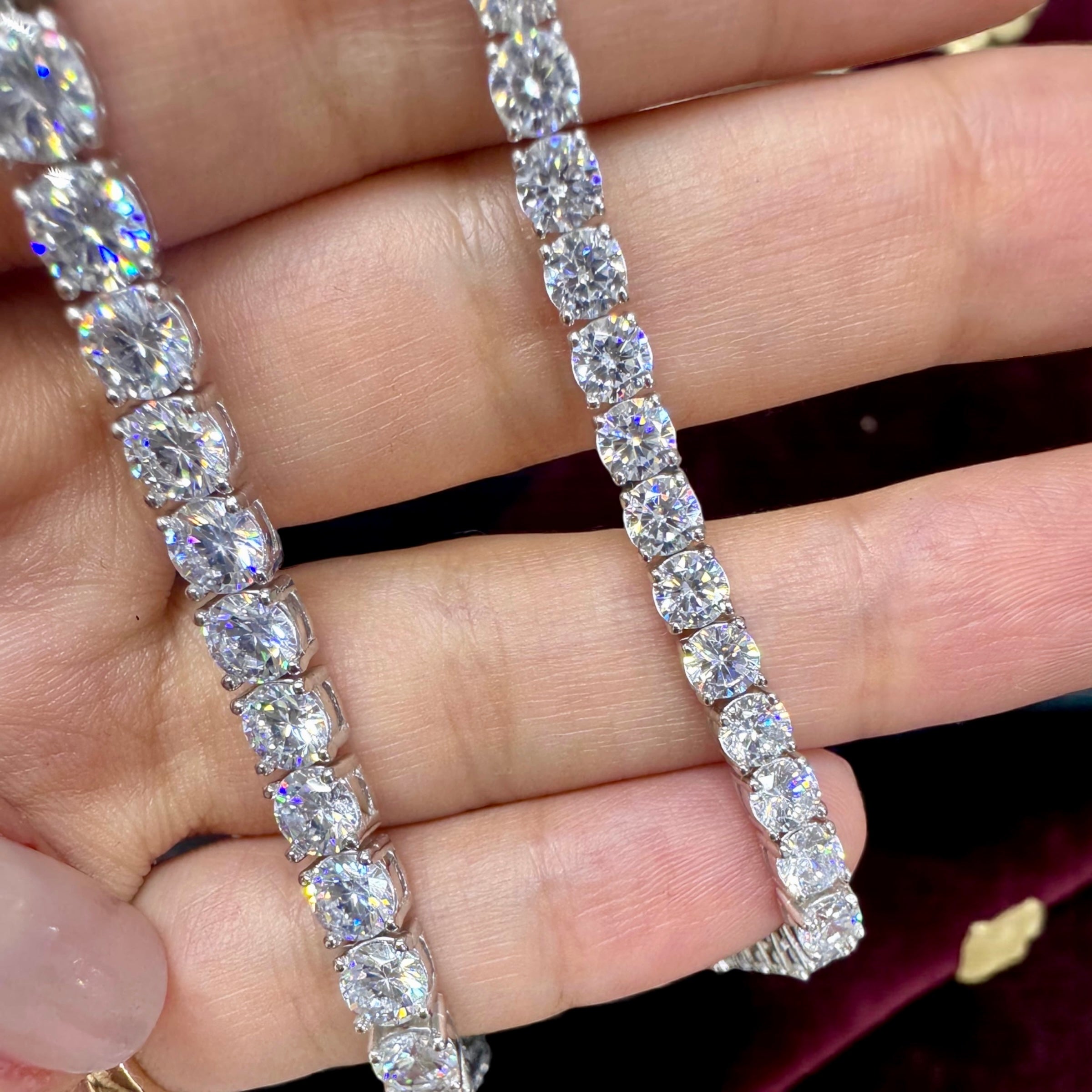 925 Ayar İthal Gümüş Üzeri Altın Kaplama | Su Yolu Bileklik- 5 mm