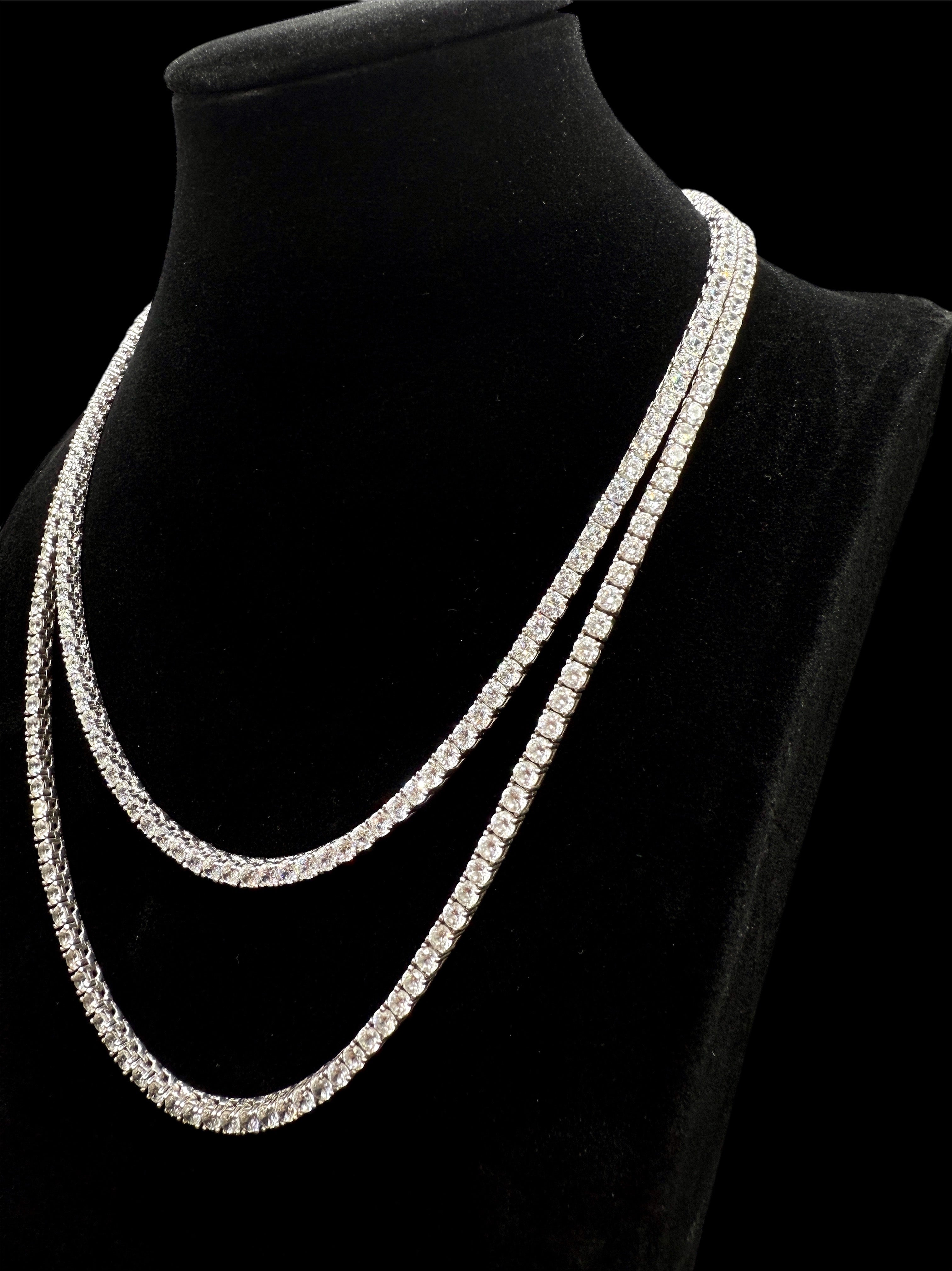 925 Ayar Gümüş Üzeri Altın Kaplama | Su Yolu Kolye 3 mm-40 cm