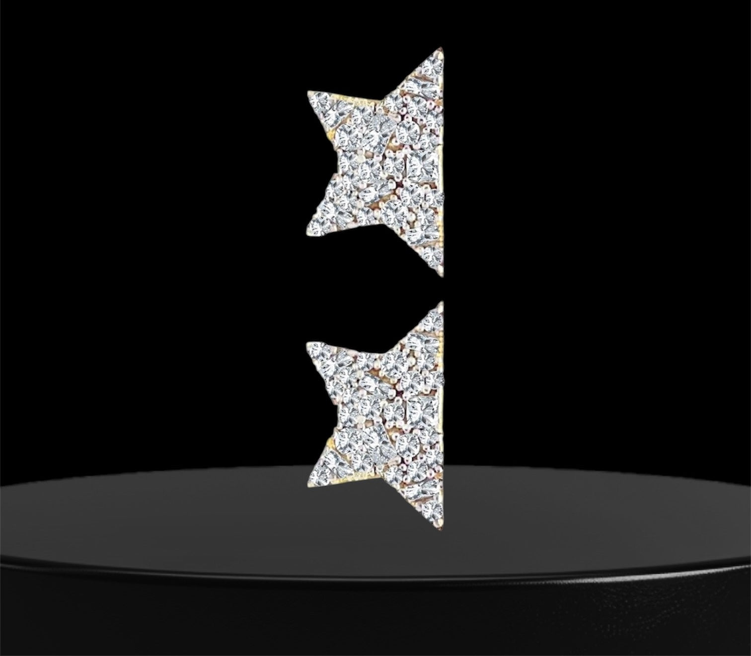 925 Ayar Gümüş Üzeri Altın Kaplama | Yıldızce Küpeler