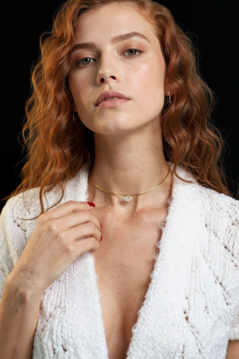 925 Ayar İthal Gümüş Üzeri Altın Kaplama | Badem Choker