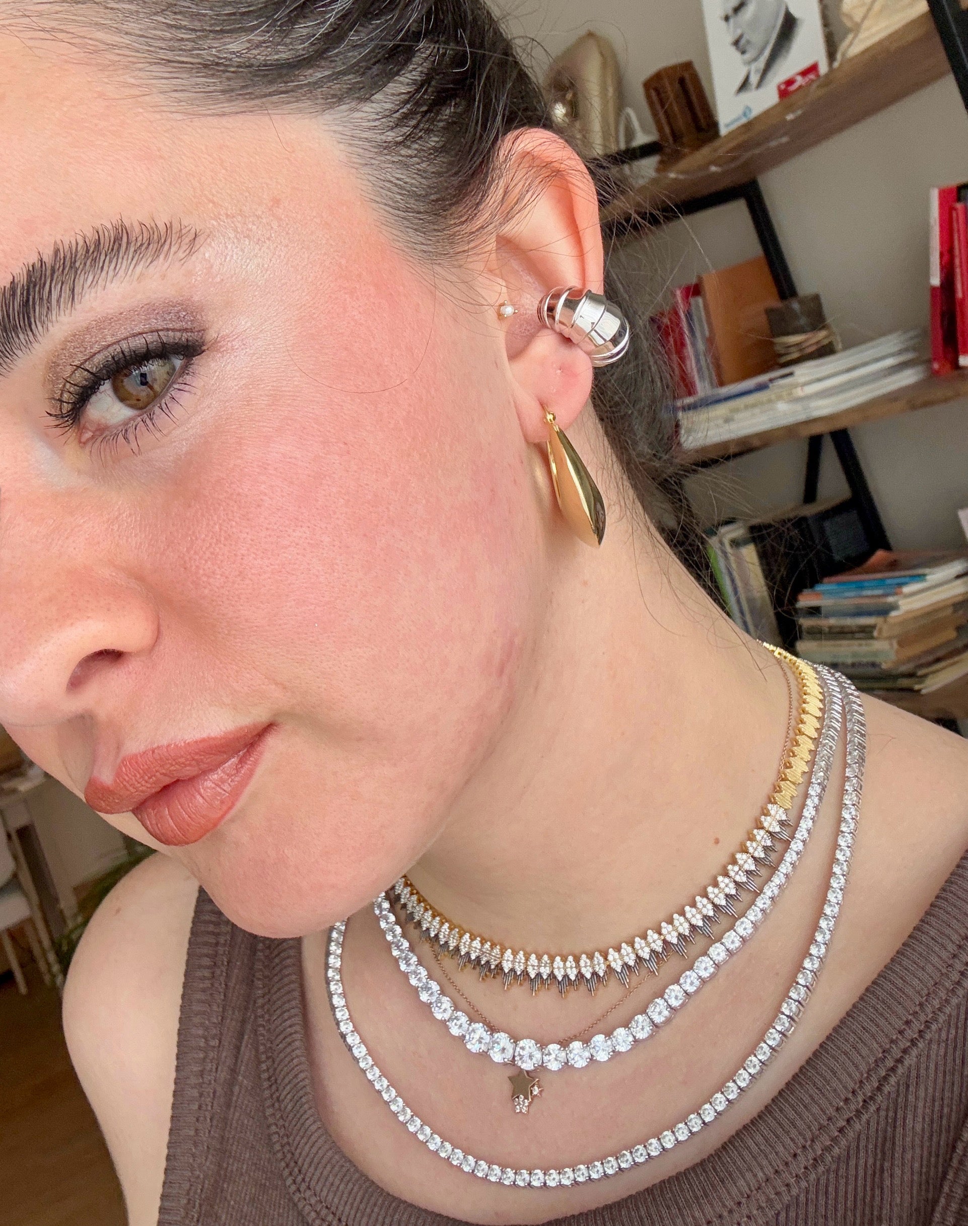 925 Ayar İthal Gümüş Üzeri Altın Kaplama | Eterna Kolye