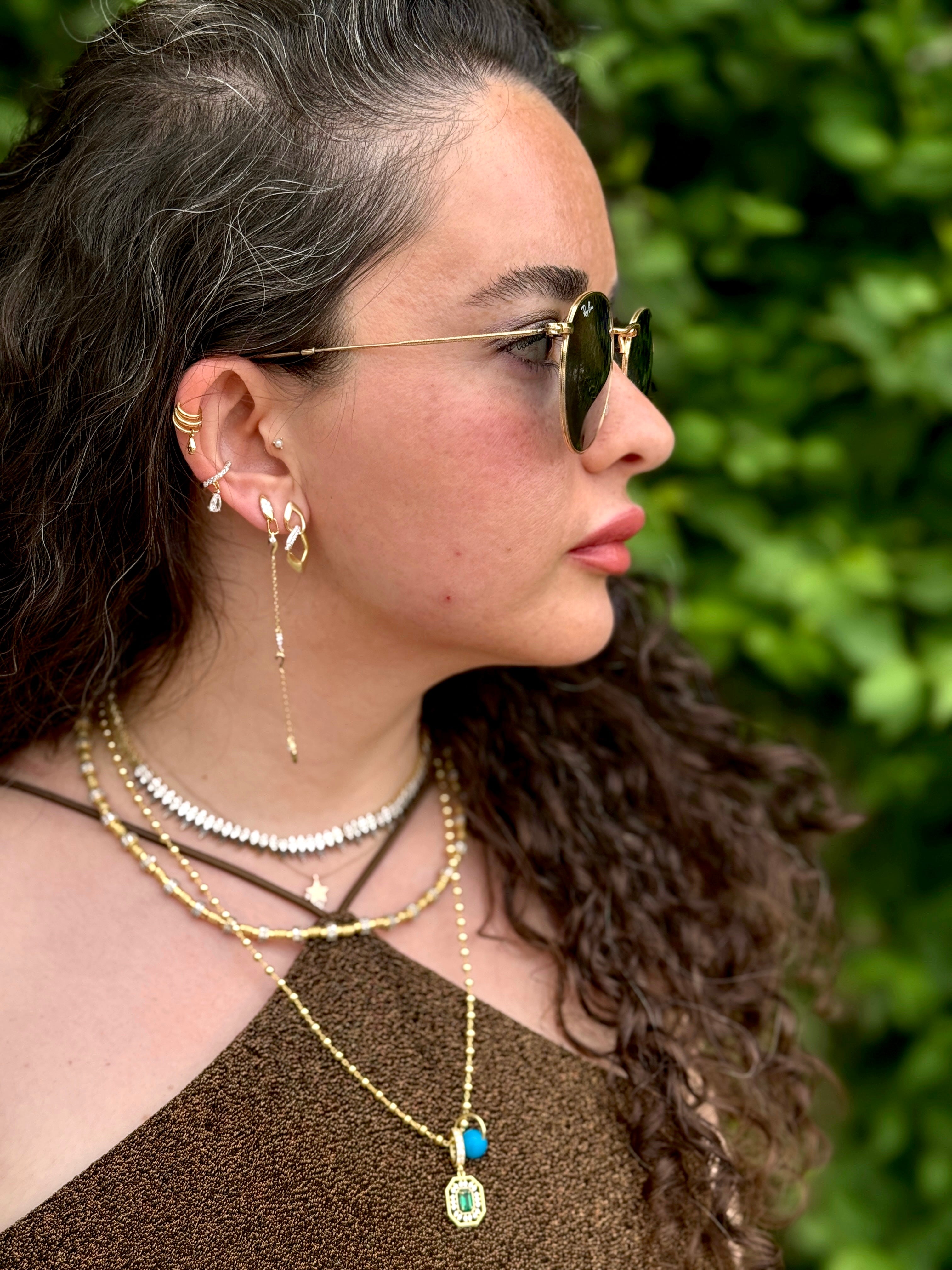 925 Ayar İthal Gümüş Üzeri Altın Kaplama | Eterna Kolye