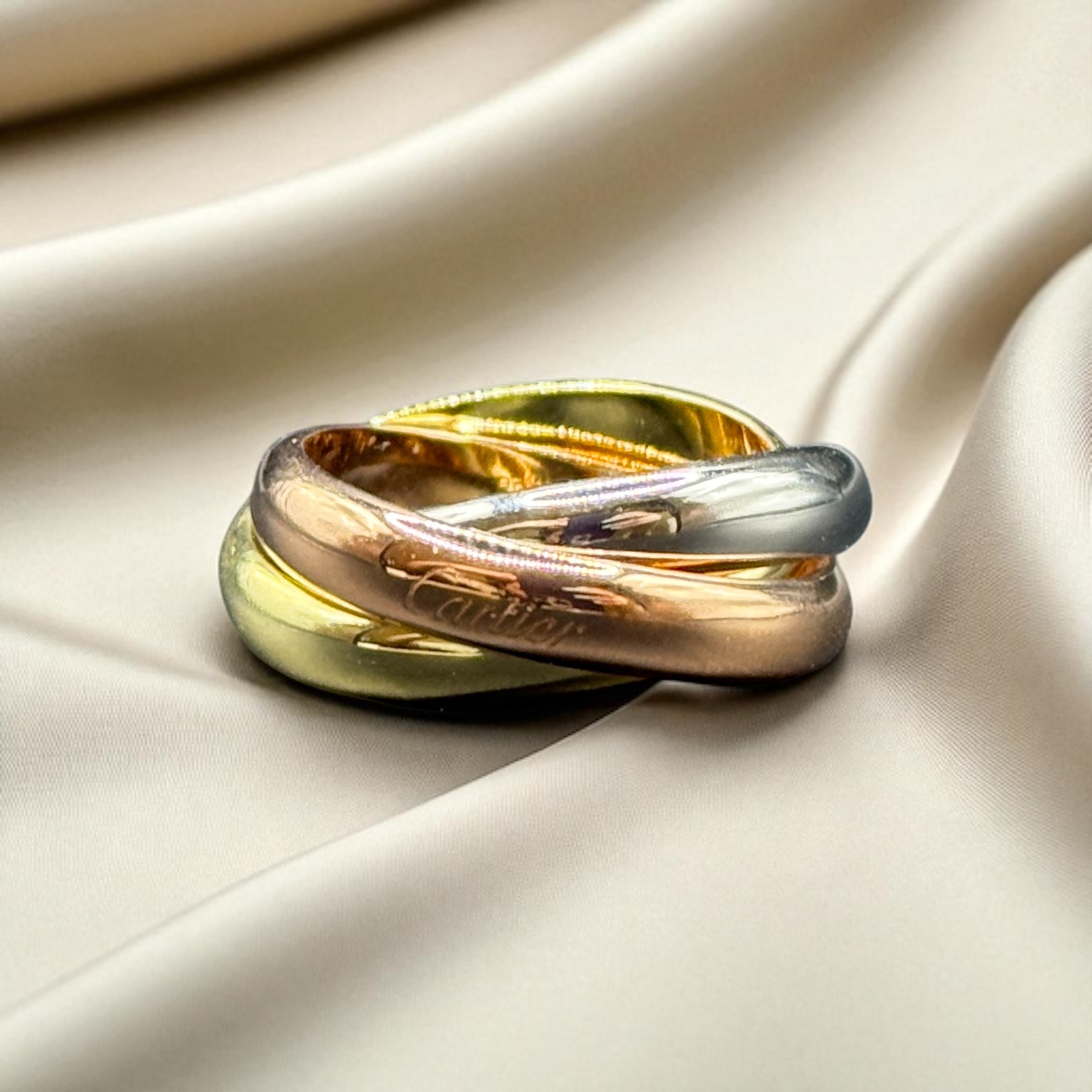 925 Ayar İthal Gümüş Üzeri Altın Kaplama |  İthal Sarmal Yüzük