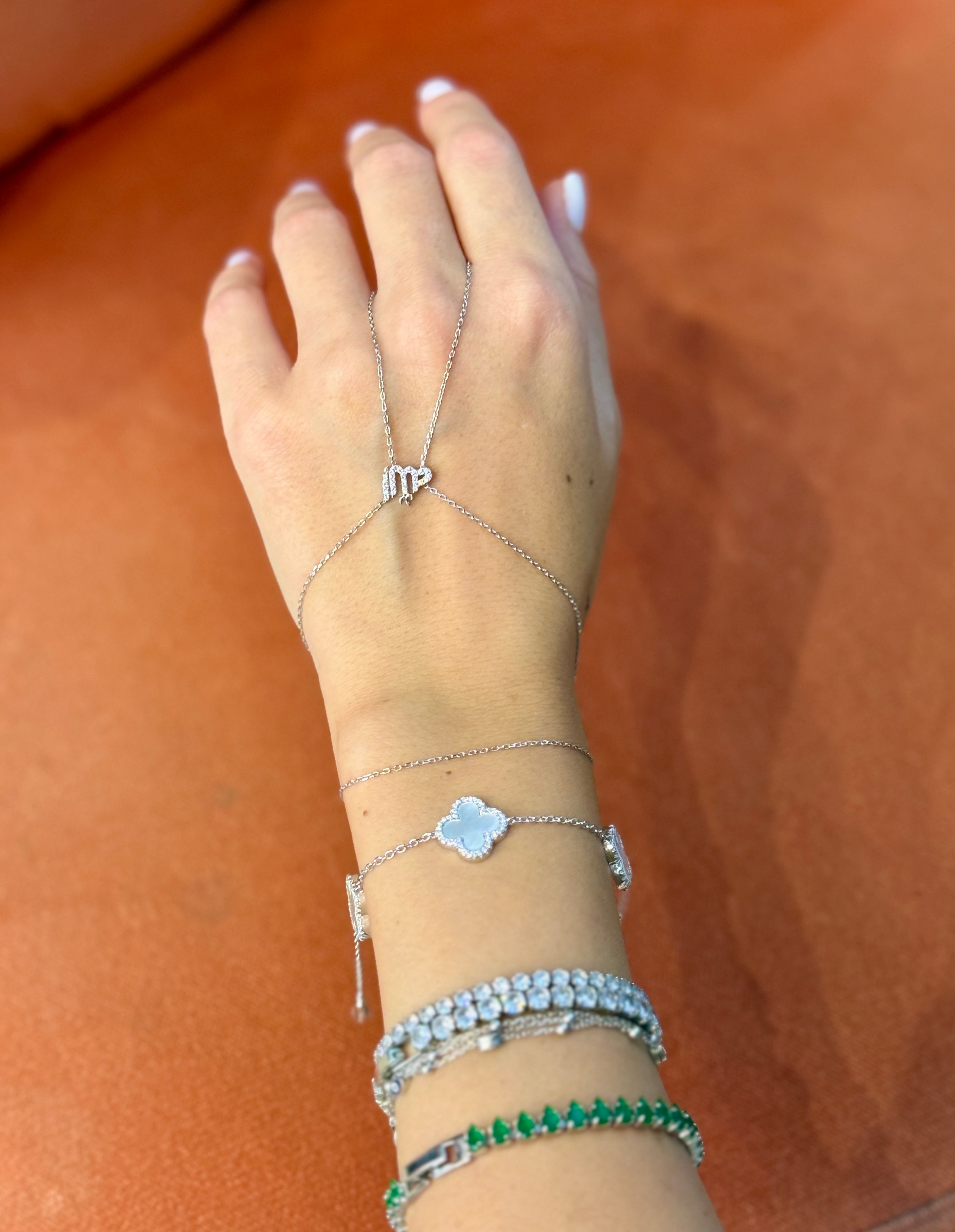 925 Ayar İthal Gümüş Üzeri Altın Kaplama | Üçlü Yonca Bileklik