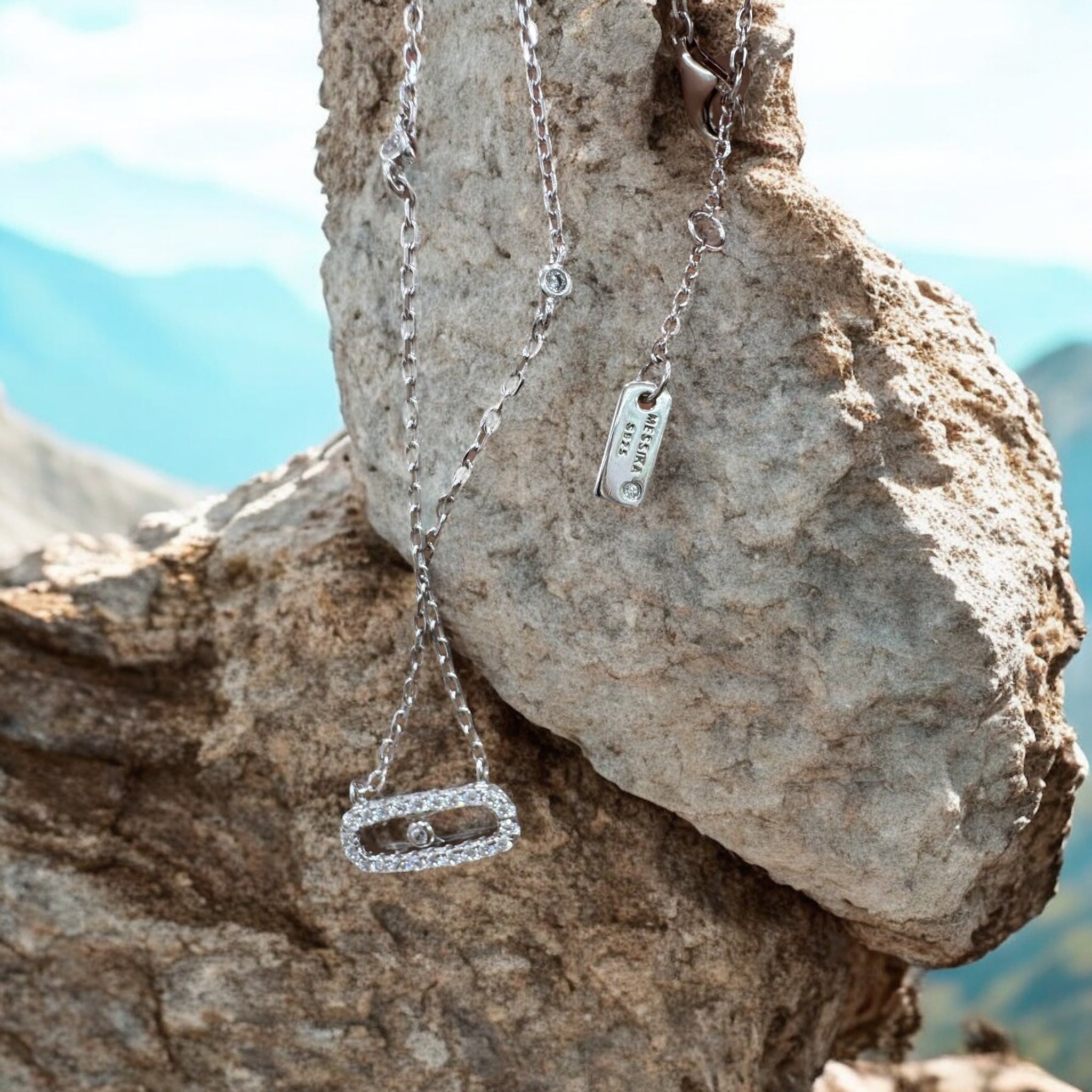 925 Ayar İthal Gümüş Üzeri Altın Kaplama | Marka İthal Mes Kolye