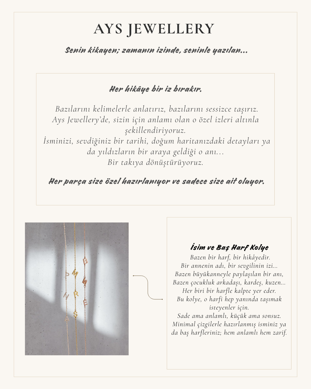 Kişiye Özel Takılar-Sadece Senin İçin | Ays Jewellery