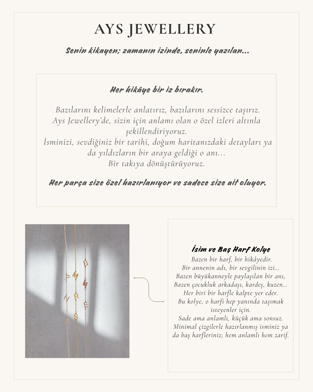 Kişiye Özel Takılar-Sadece Senin İçin | Ays Jewellery