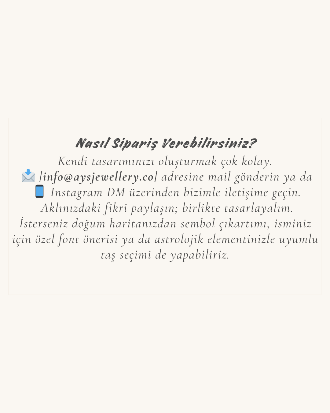 Kişiye Özel Takılar-Sadece Senin İçin | Ays Jewellery