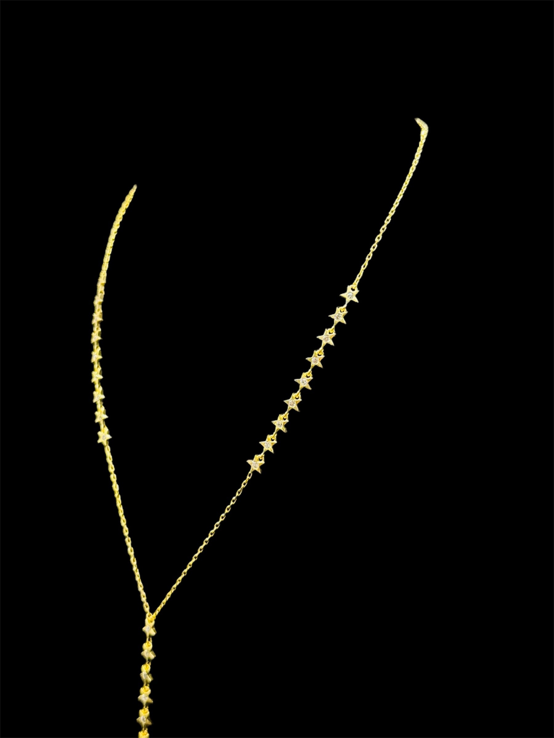 925 Ayar Gümüş Üzeri Altın Kaplama | Y Yıldız Kolye