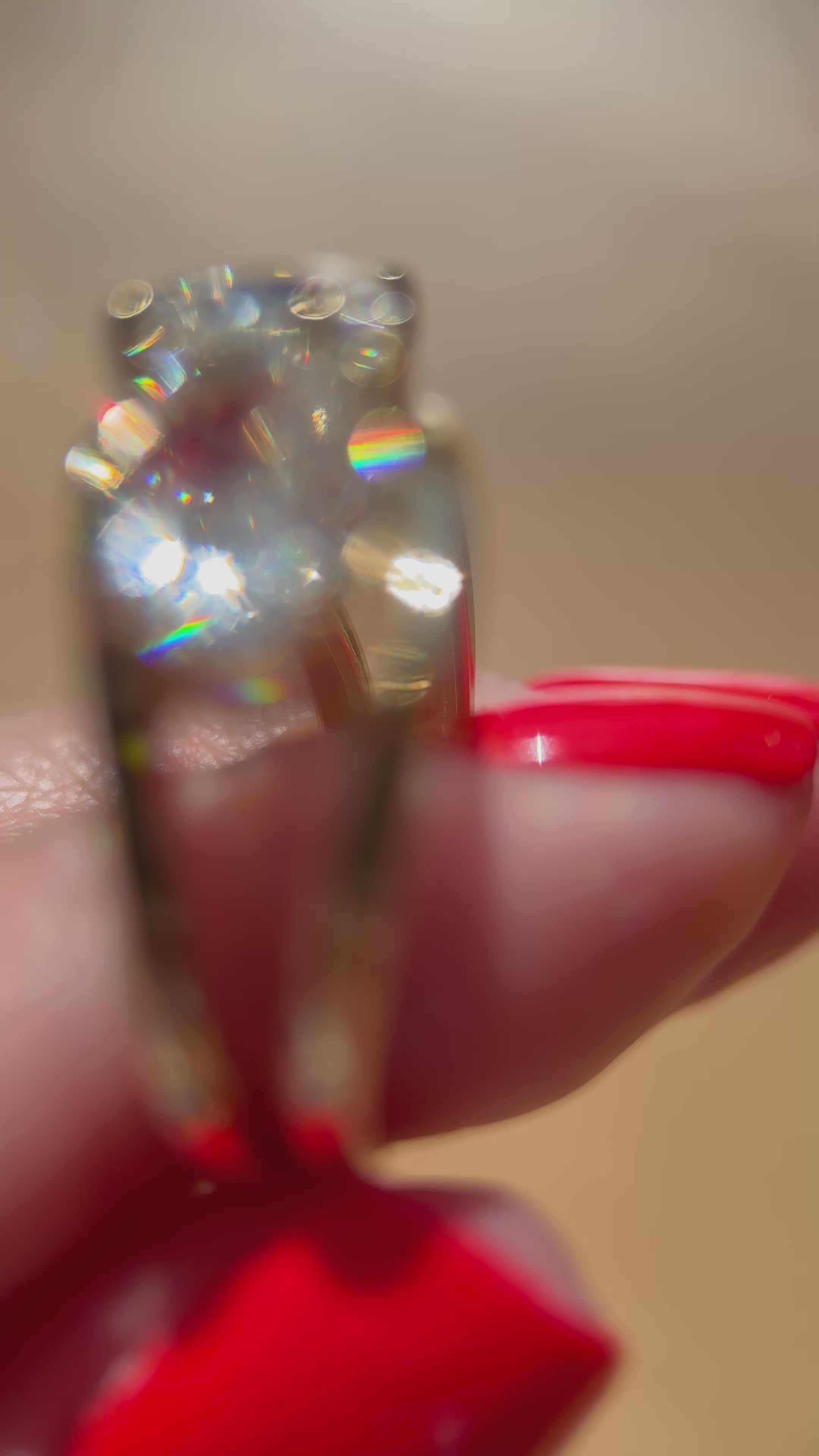 925 Ayar İthal Gümüş Üzeri Altın Kaplama | Mozanit Taşlı Double Oval Toi et Moi Yüzük